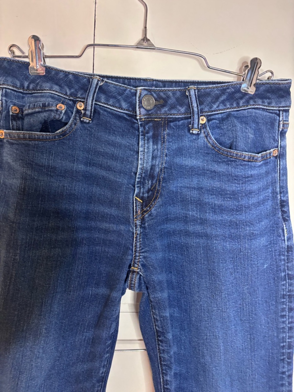 American Eagle Dark Blue Denim Jeans - Picture 2 of 7